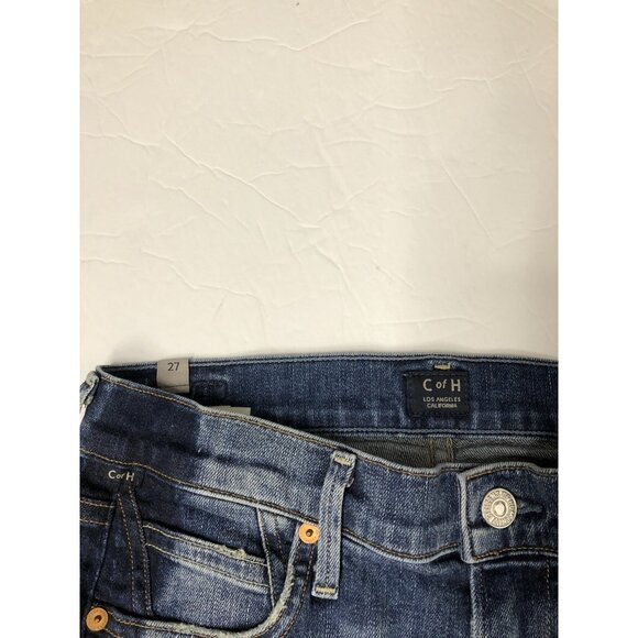 Citizens Of Humanity Rocket Crop Womens 27x26 Blue Denim Jeans High Rise Skinny - Picture 8 of 8